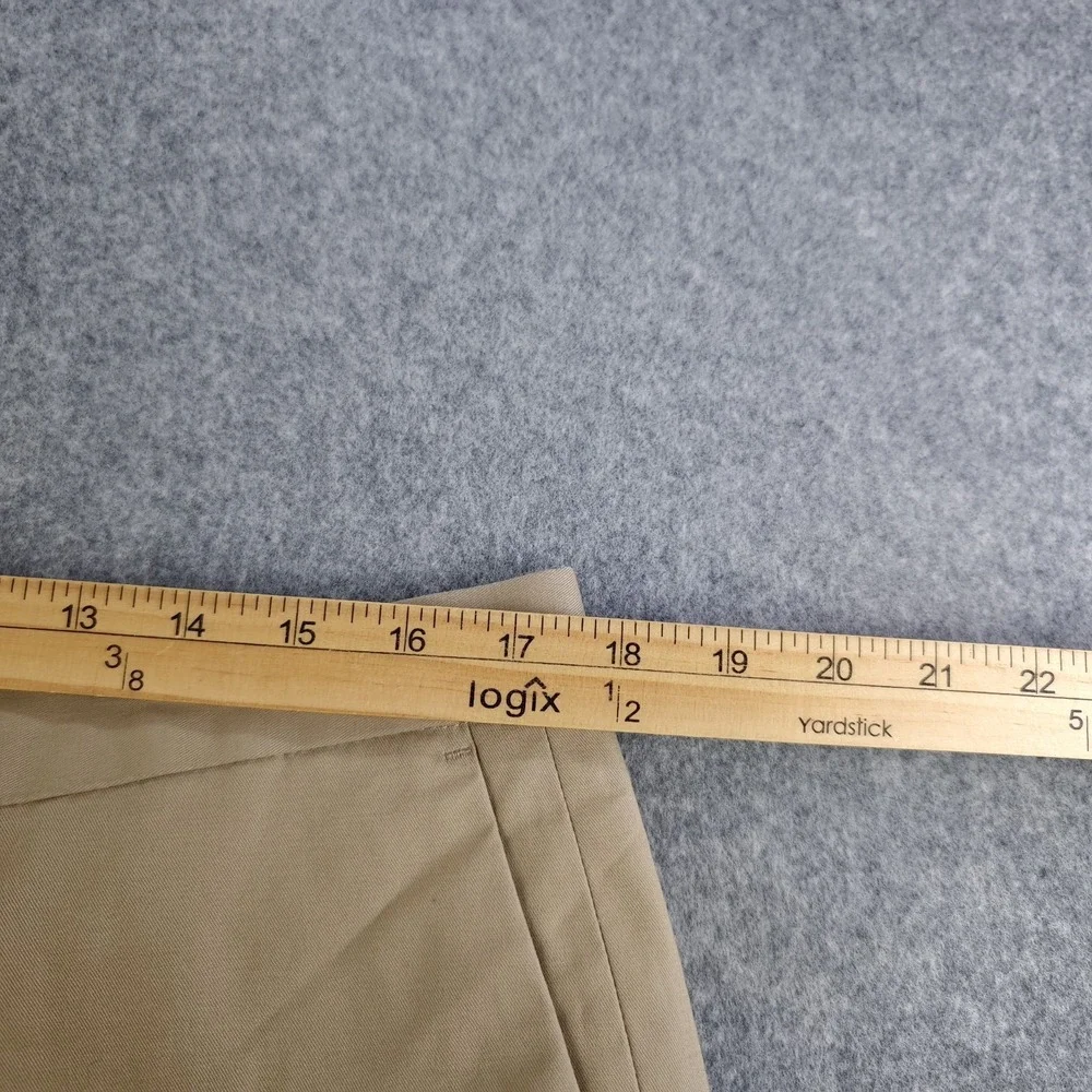 Banana Republic Pants Mens 35x32 Slim Fit Tan Khaki Flat Front Straight Leg